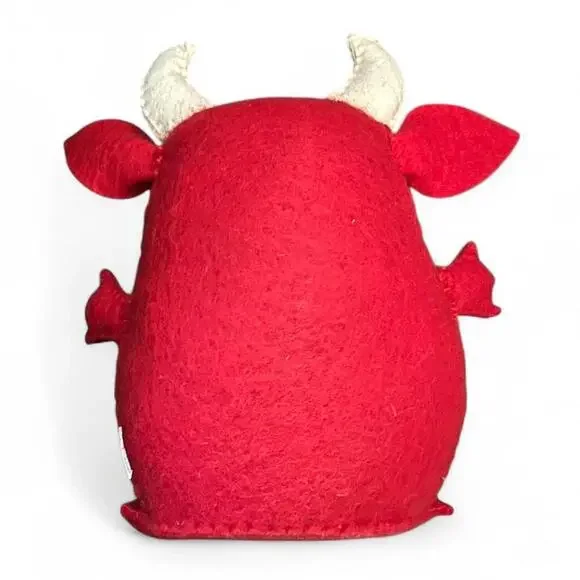 Red Cream XO Heart Hearts Monster Horns Gift Creepycute Cutegoth Anniversary - Picture 2 of 5